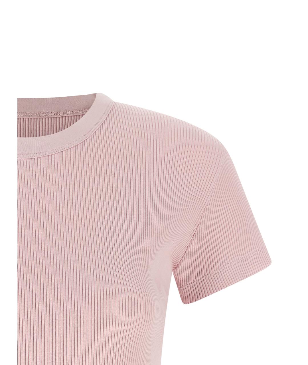 ISABEL MARANT Розовая хлопковая футболка, фото 3