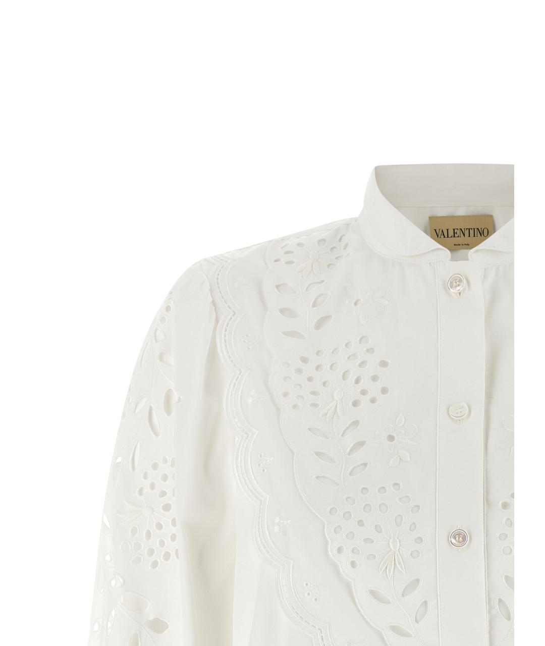 VALENTINO Белая хлопковая рубашка, фото 3