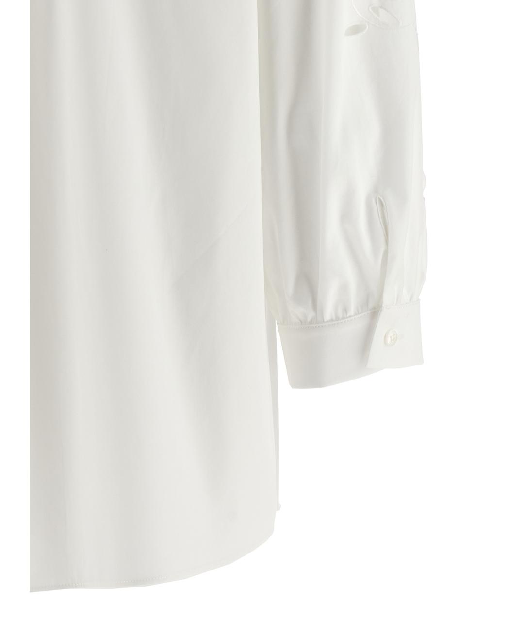 VALENTINO Белая хлопковая рубашка, фото 4