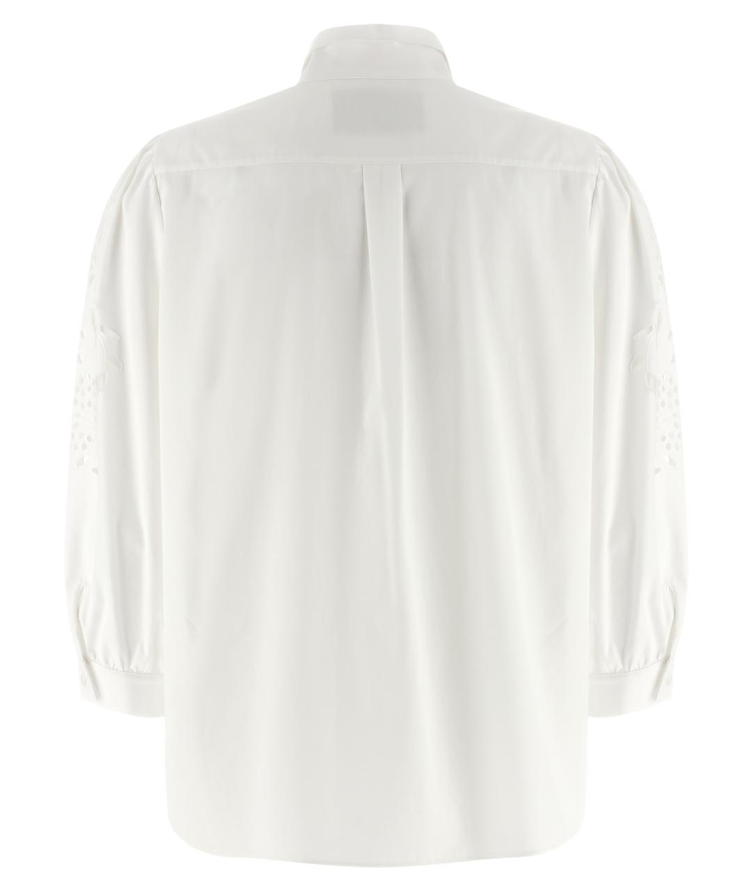 VALENTINO Белая хлопковая рубашка, фото 2