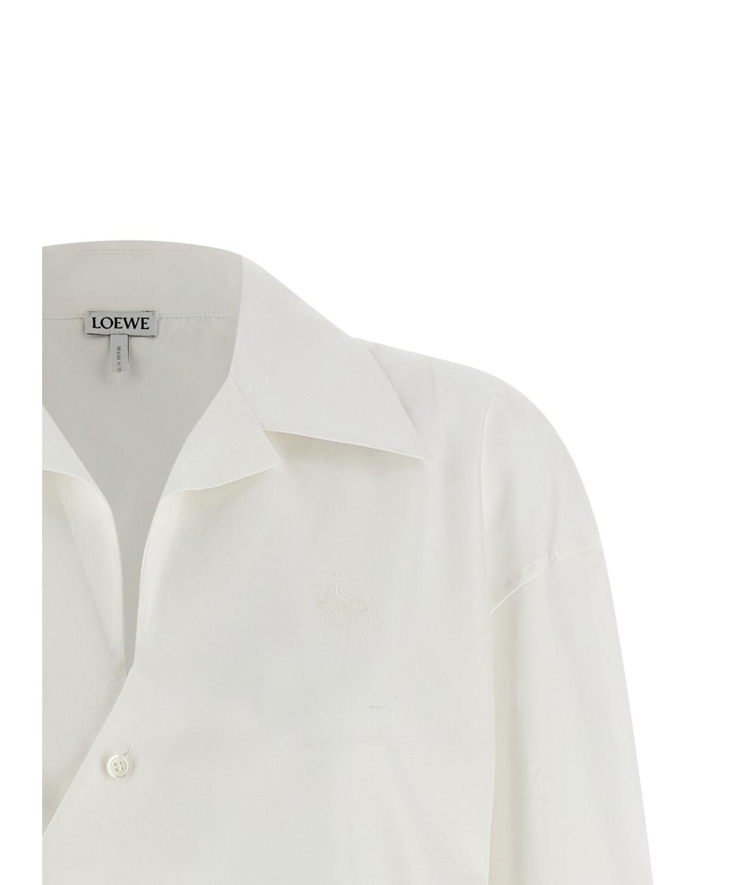 LOEWE Белая хлопковая рубашка, фото 3