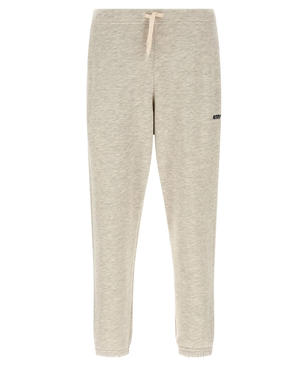 AUTRY Серые хлопковые повседневные брюки, фото 1