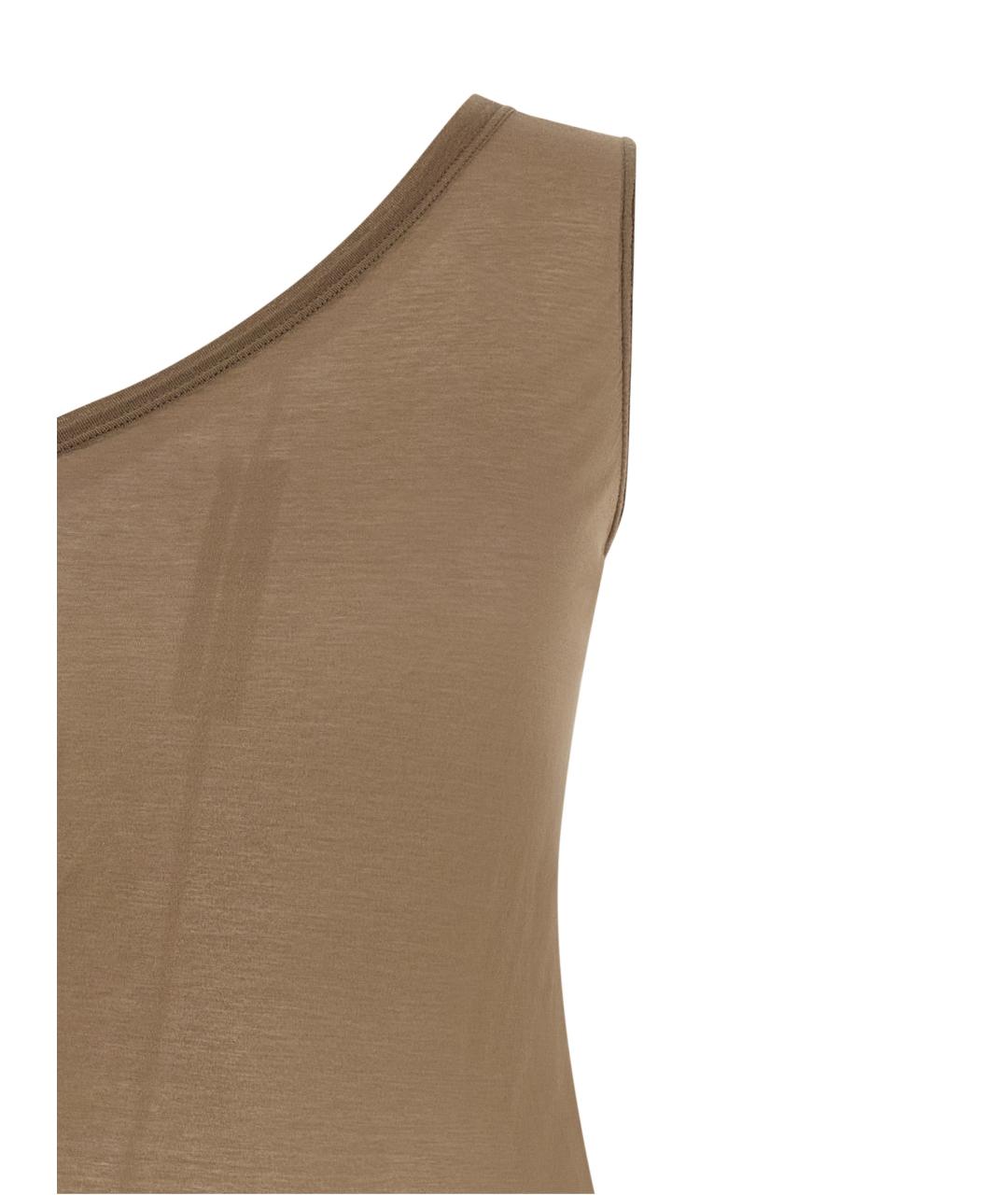RICK OWENS DRKSHDW Бежевая хлопковая майка, фото 3
