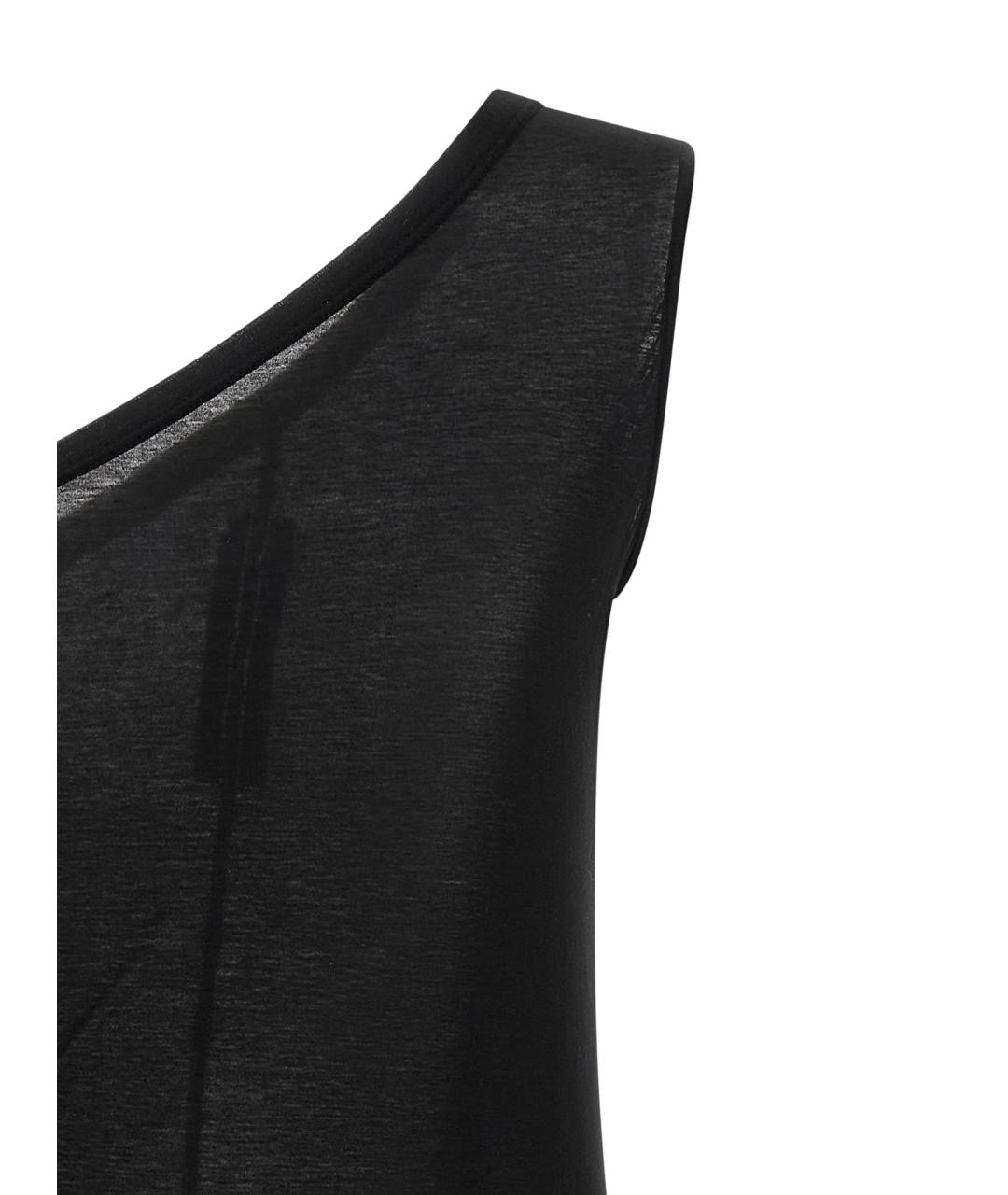 RICK OWENS DRKSHDW Черная хлопковая майка, фото 3