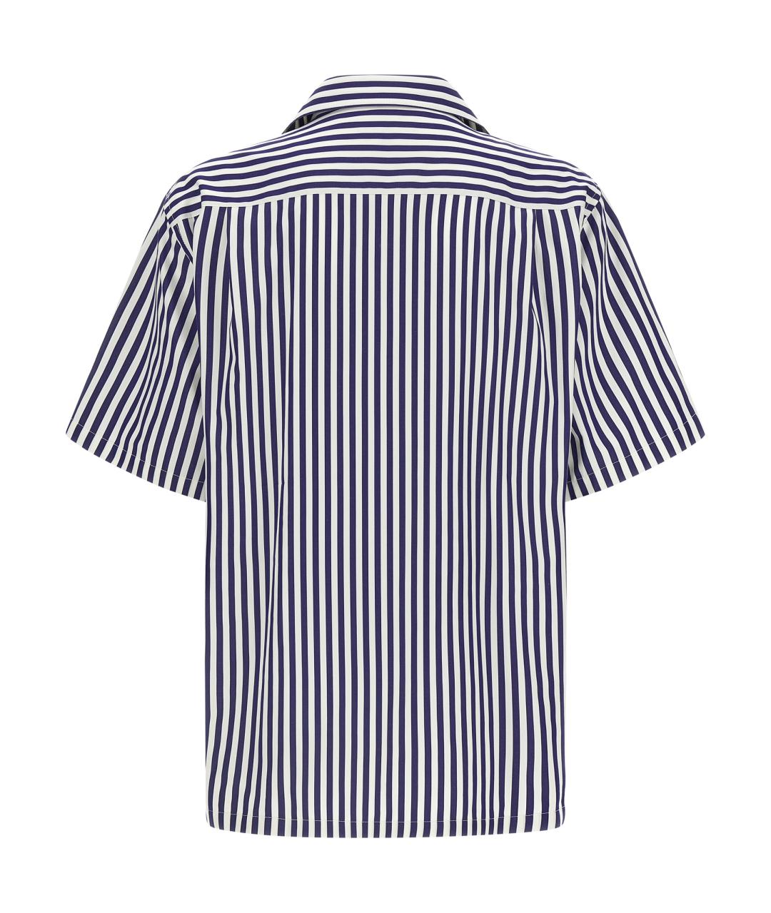 DOLCE&GABBANA Синяя хлопковая кэжуал рубашка, фото 2