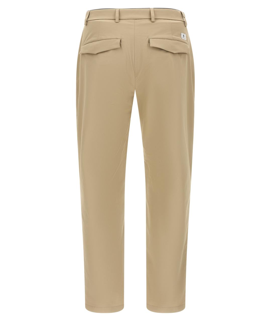 DEPARTMENT 5 Бежевые хлопковые повседневные брюки, фото 2