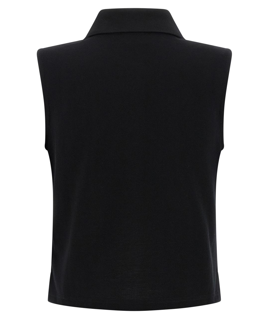 SAINT LAURENT Черная хлопковая футболка, фото 2