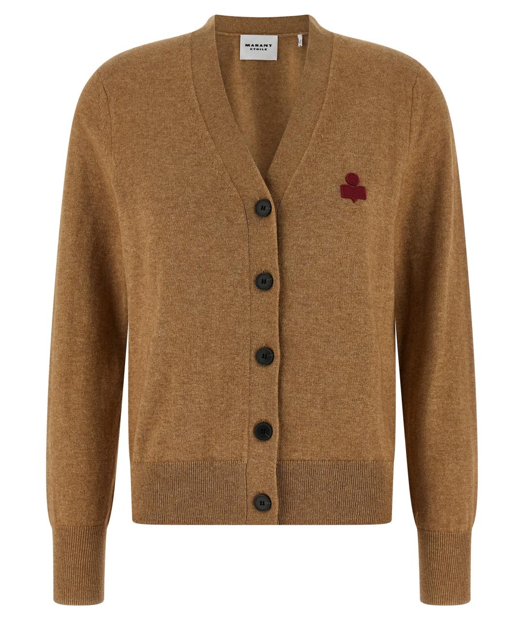 ISABEL MARANT ETOILE Бежевый хлопковый кардиган, фото 1