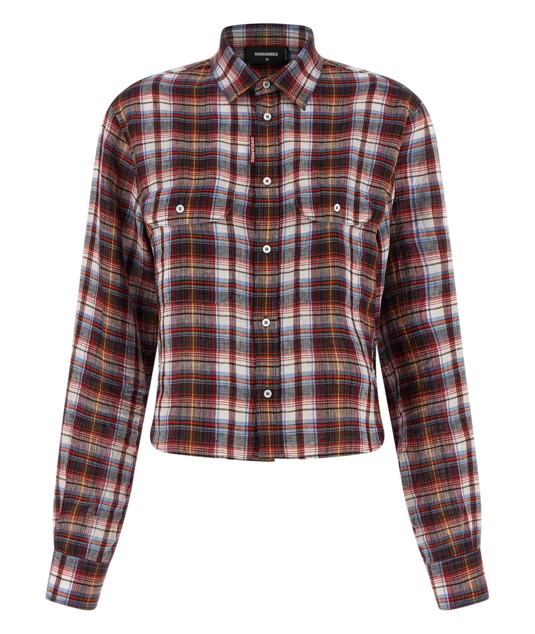 DSQUARED2 Мульти льняная рубашка, фото 1