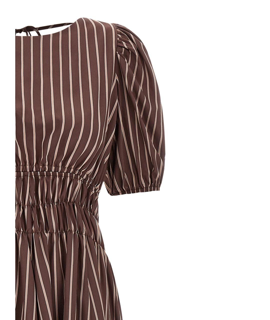 PINKO Коричневое вискозное повседневное платье, фото 3