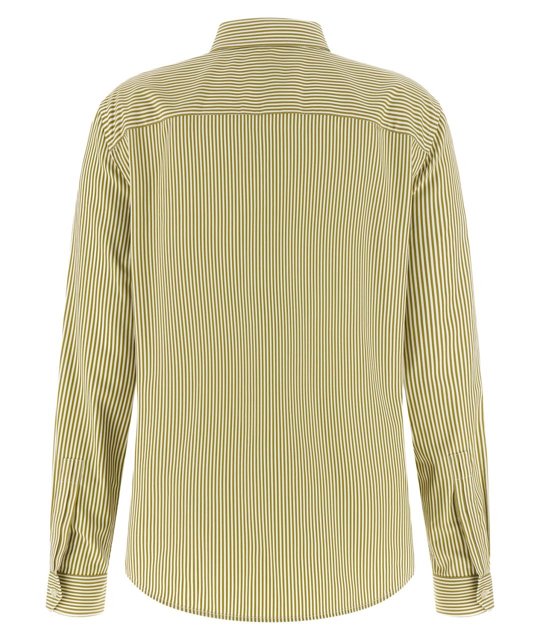 SAINT LAURENT Зеленая хлопковая рубашка, фото 2
