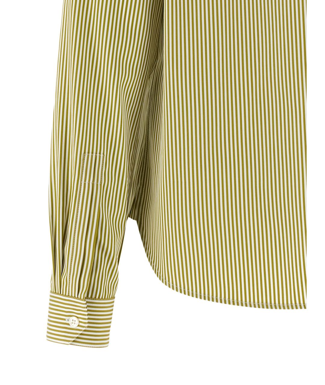 SAINT LAURENT Зеленая хлопковая рубашка, фото 4