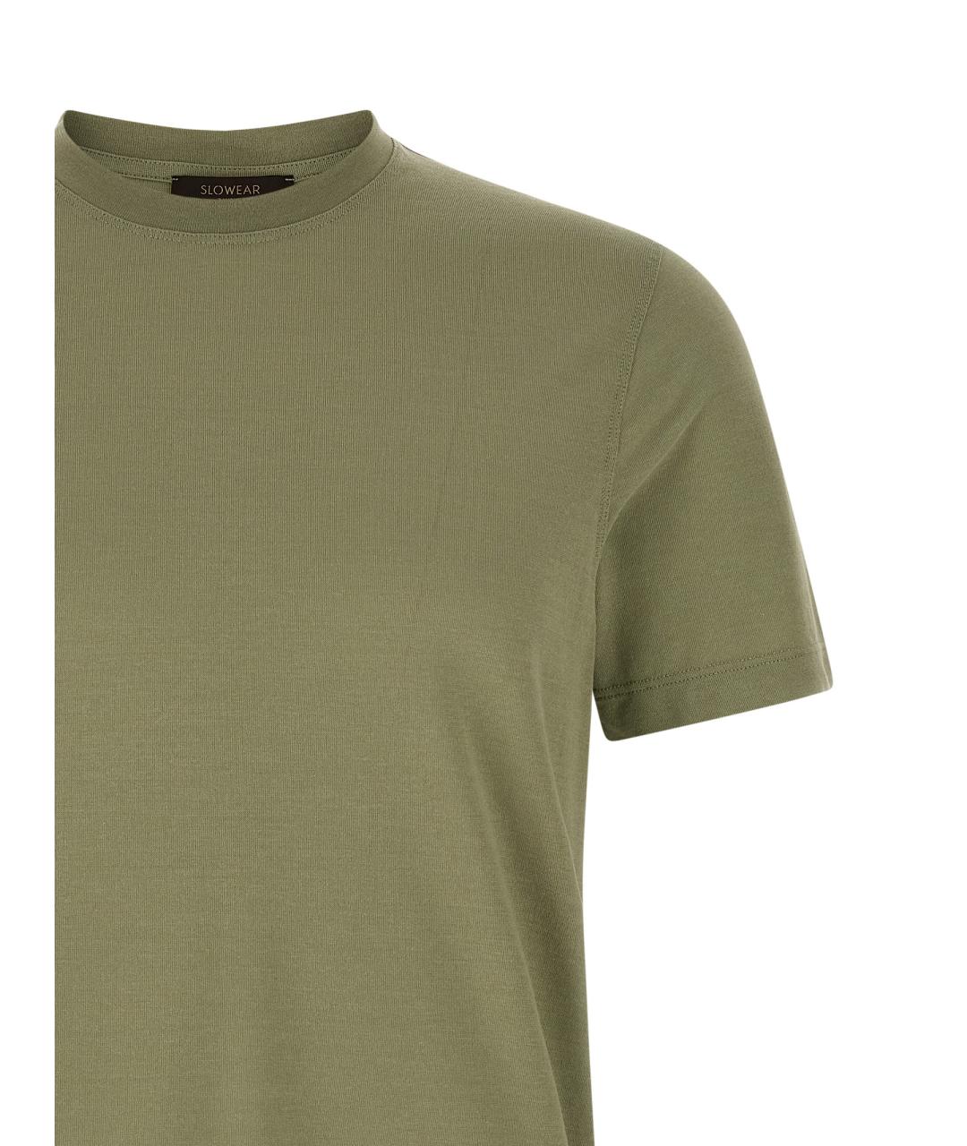 ZANONE Зеленая хлопковая футболка, фото 3