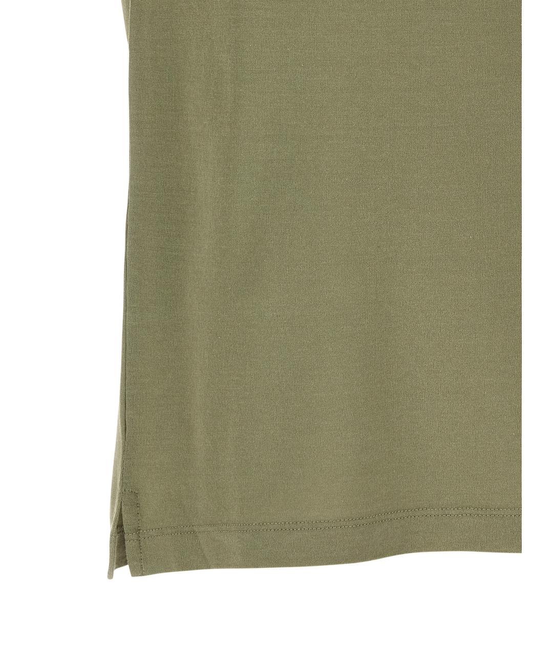 ZANONE Зеленая хлопковая футболка, фото 4