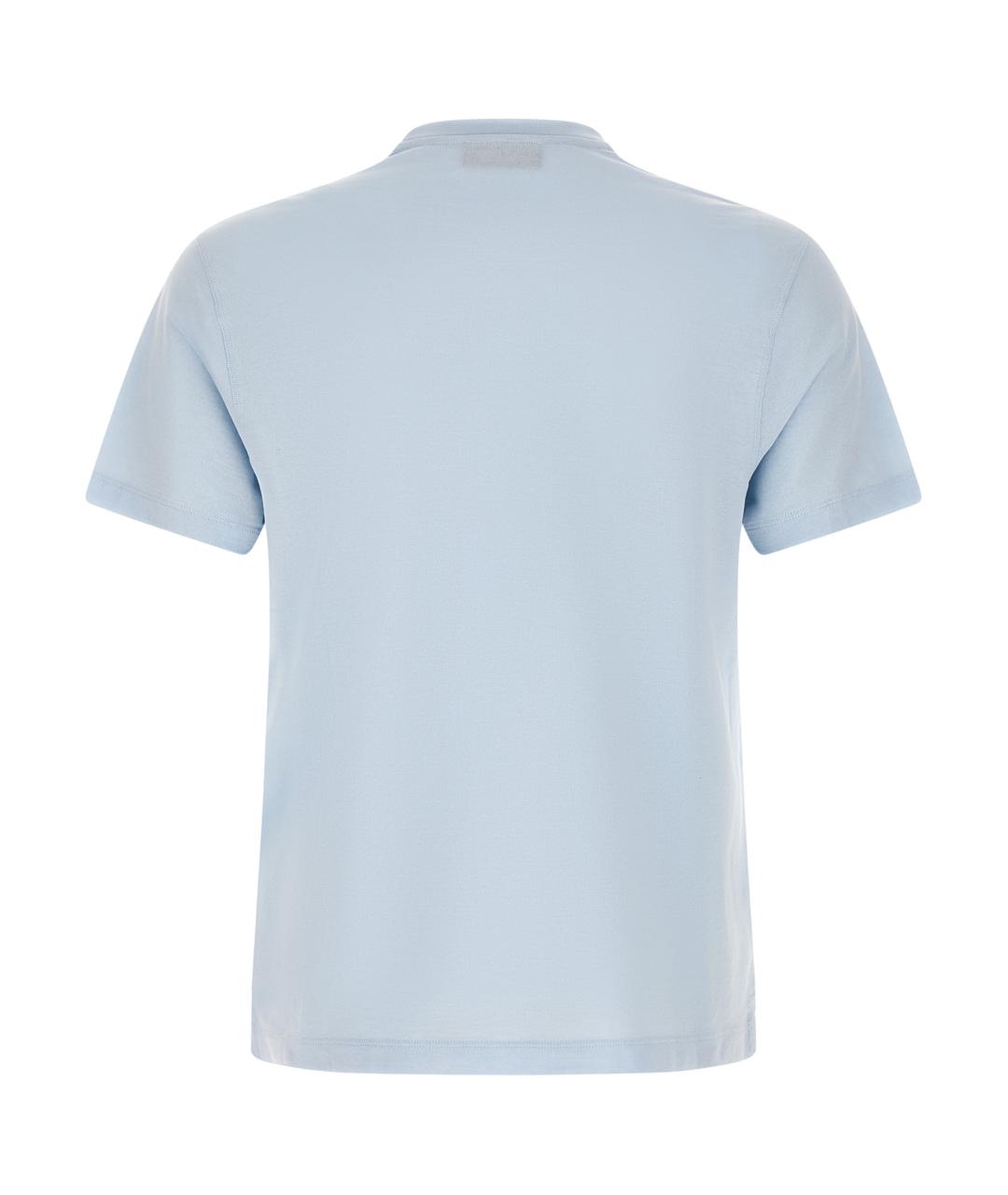 ZANONE Голубая хлопковая футболка, фото 2