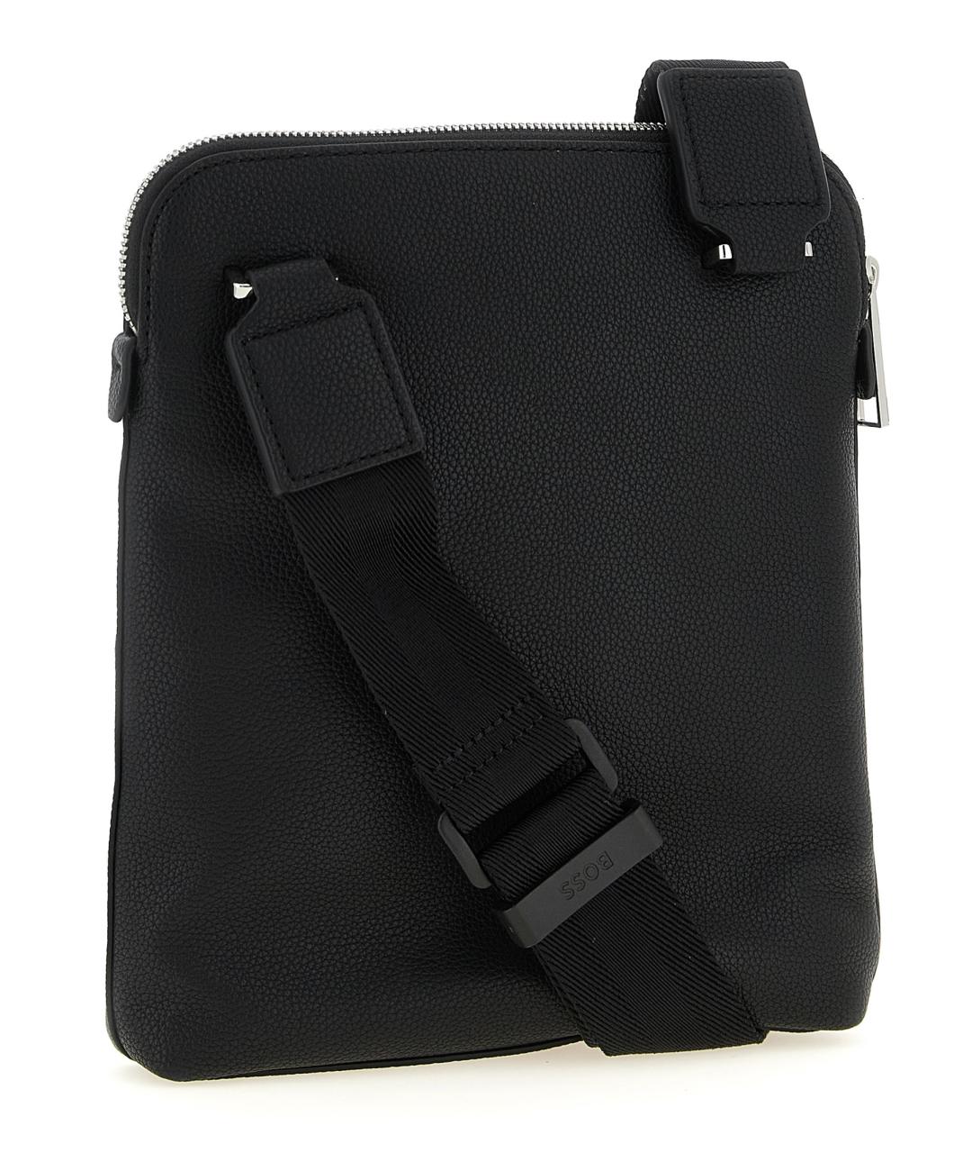 HUGO BOSS Черная сумка на плечо из искусственной кожи, фото 2