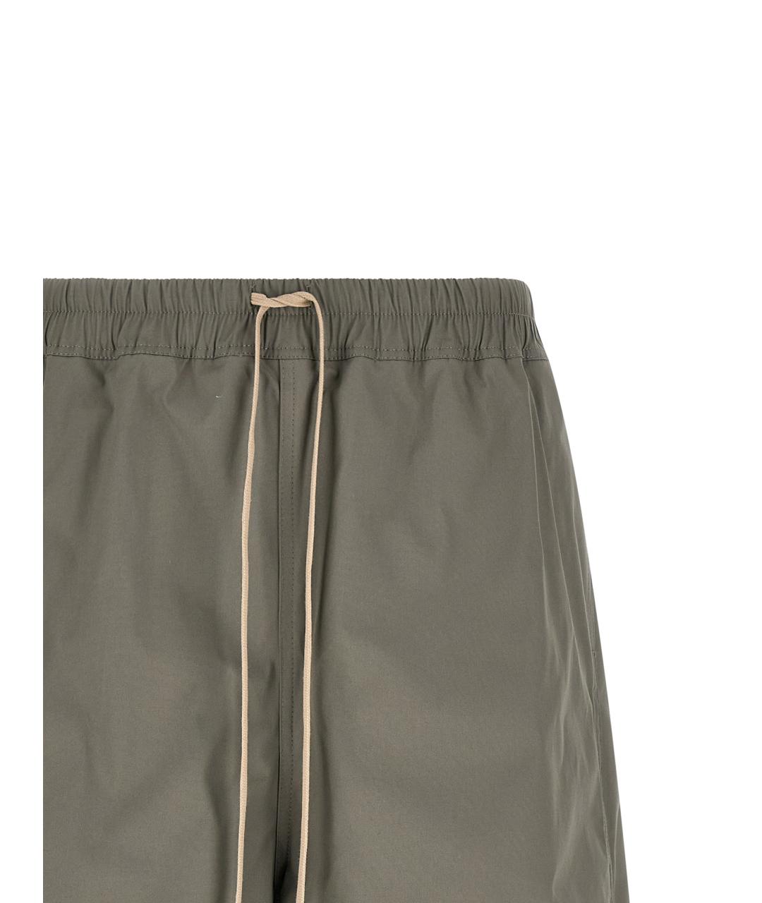 RICK OWENS Серые хлопковые шорты, фото 3