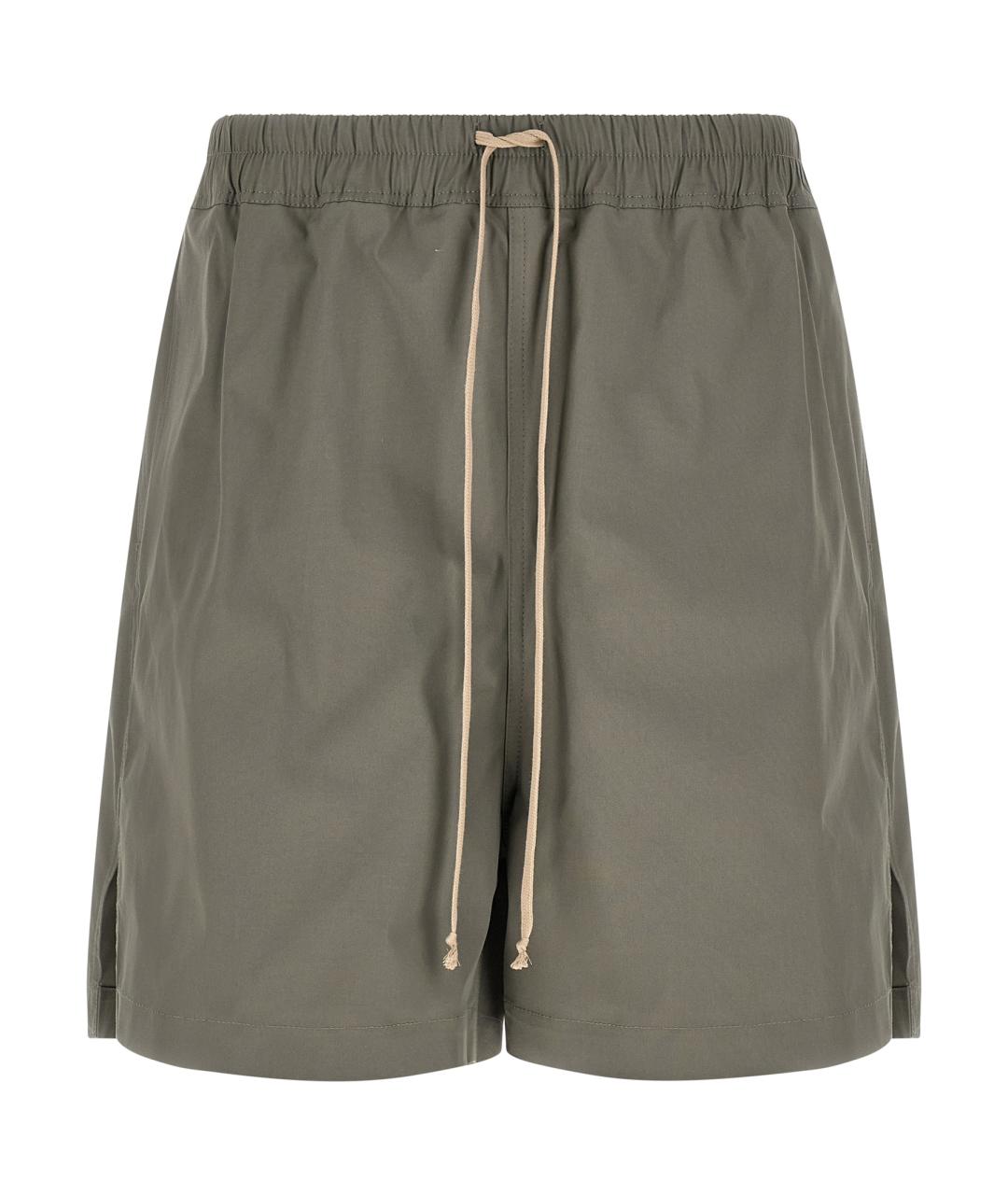 RICK OWENS Серые хлопковые шорты, фото 1