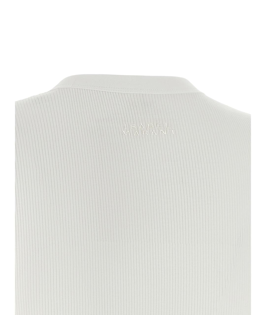 ISABEL MARANT Белая хлопковая футболка, фото 4