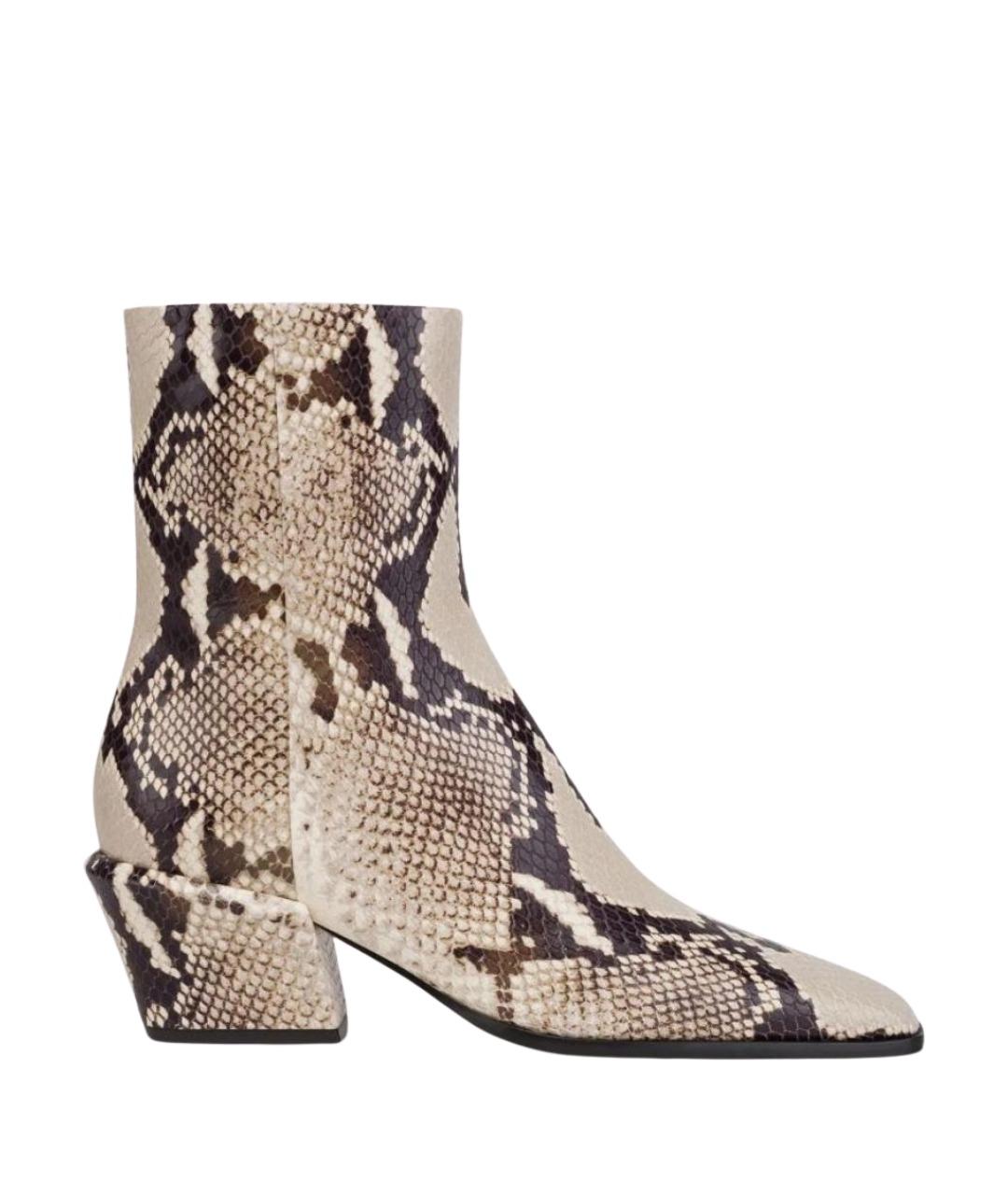 PARIS TEXAS Бежевые кожаные полусапоги, фото 1