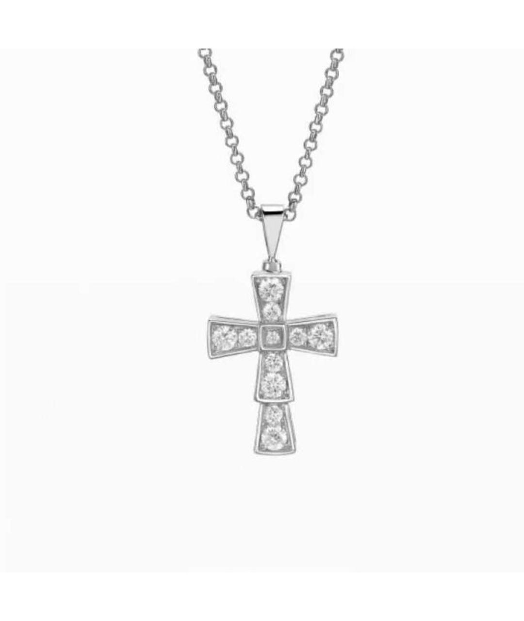 BVLGARI Серебряное колье из белого золота, фото 8