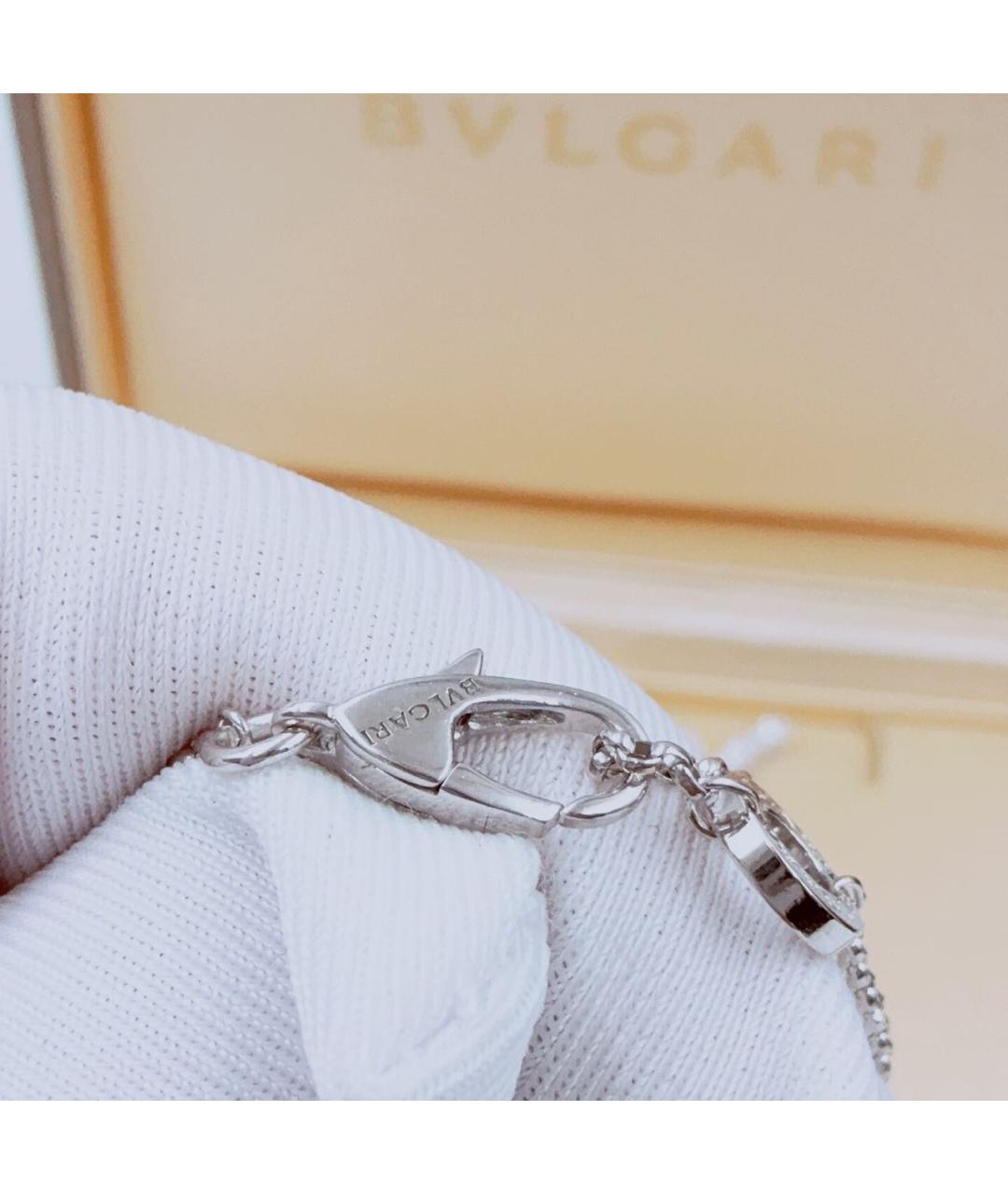 BVLGARI Серебряное колье из белого золота, фото 6