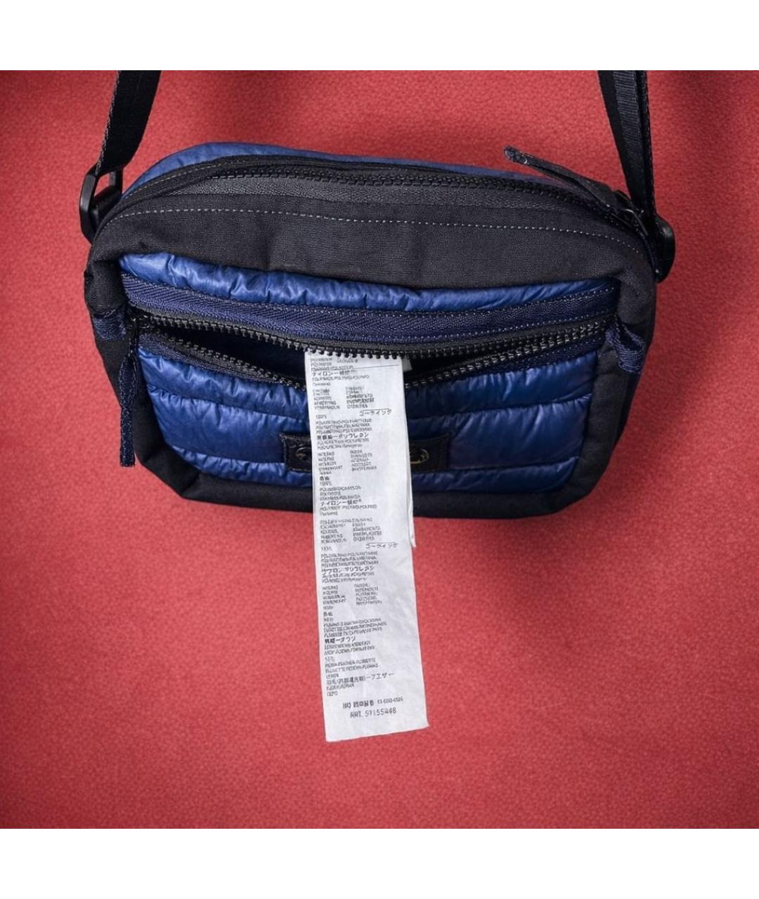 STONE ISLAND Синяя сумка на плечо, фото 2