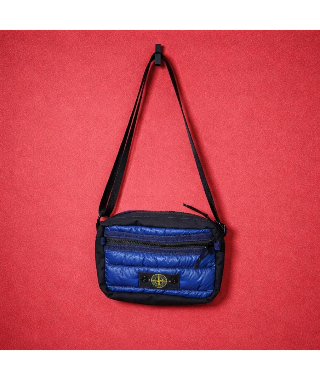 STONE ISLAND Синяя сумка на плечо, фото 8