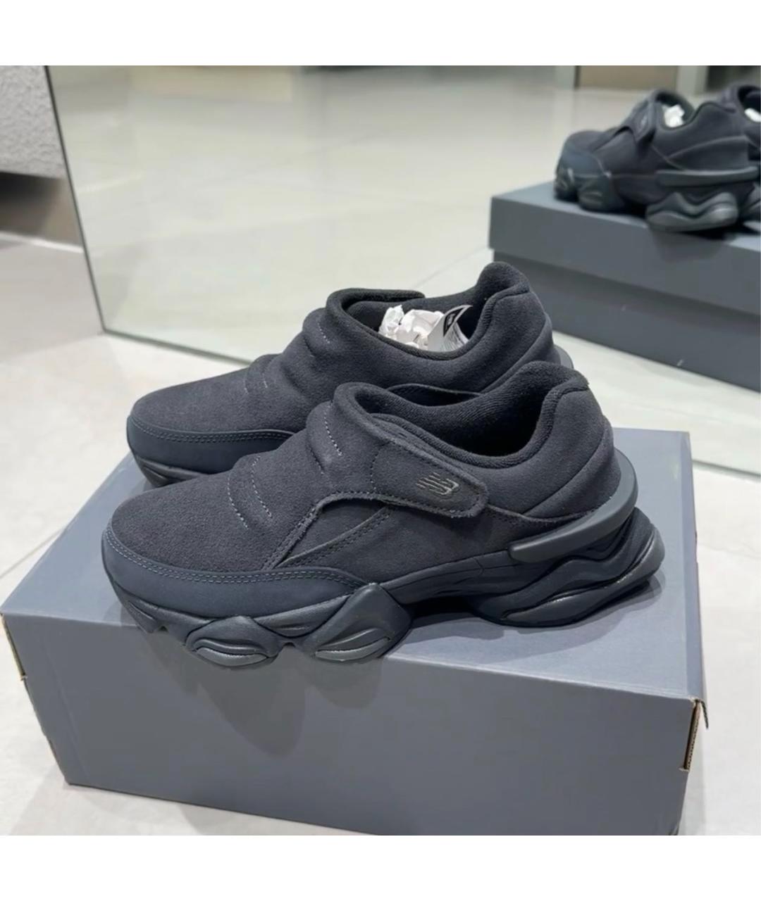 NEW BALANCE Черные замшевые низкие кроссовки / кеды, фото 7