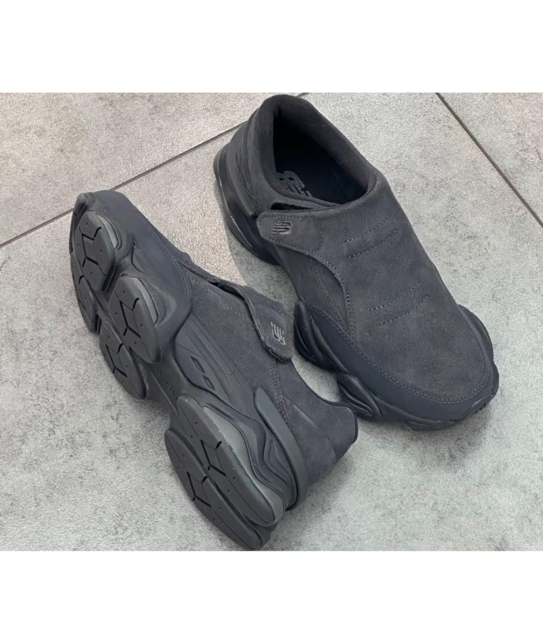 NEW BALANCE Черные замшевые низкие кроссовки / кеды, фото 8