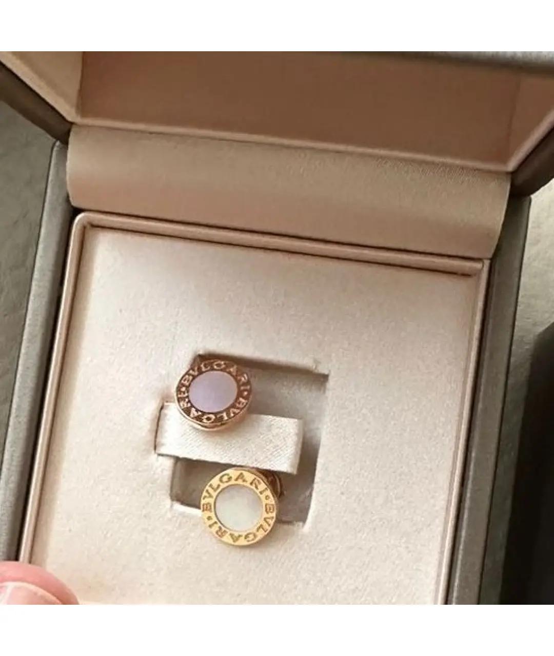 BVLGARI Белые серьги из розового золота, фото 2