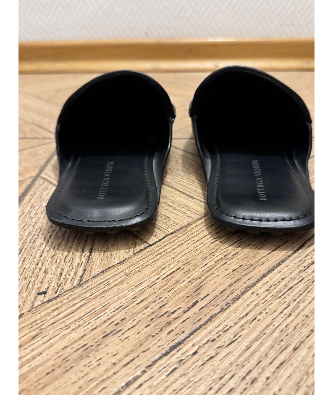 BOTTEGA VENETA Черные кожаные лоферы, фото 4