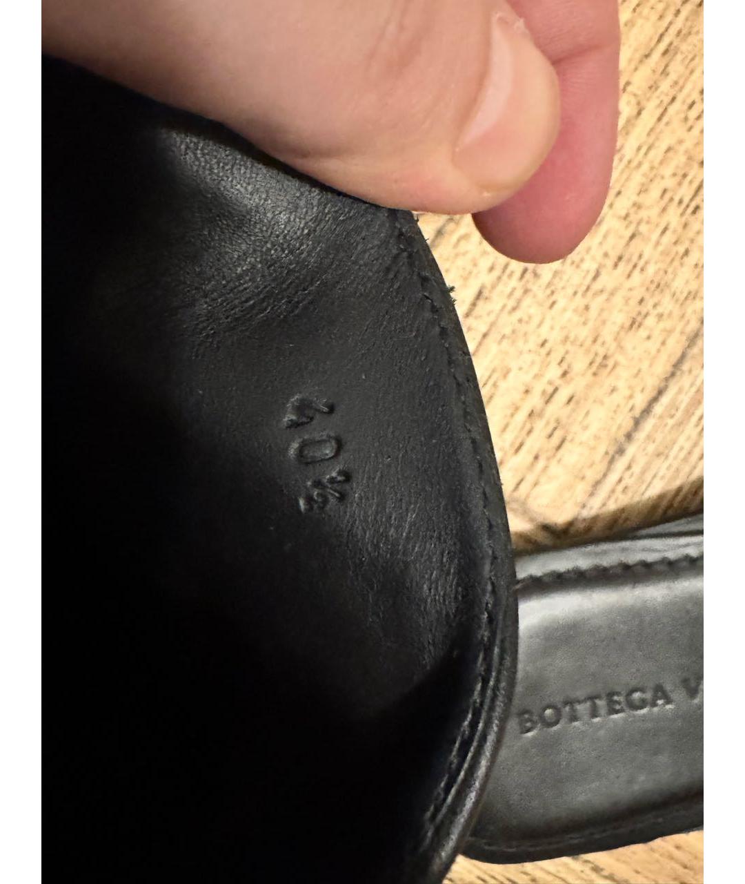 BOTTEGA VENETA Черные кожаные лоферы, фото 6