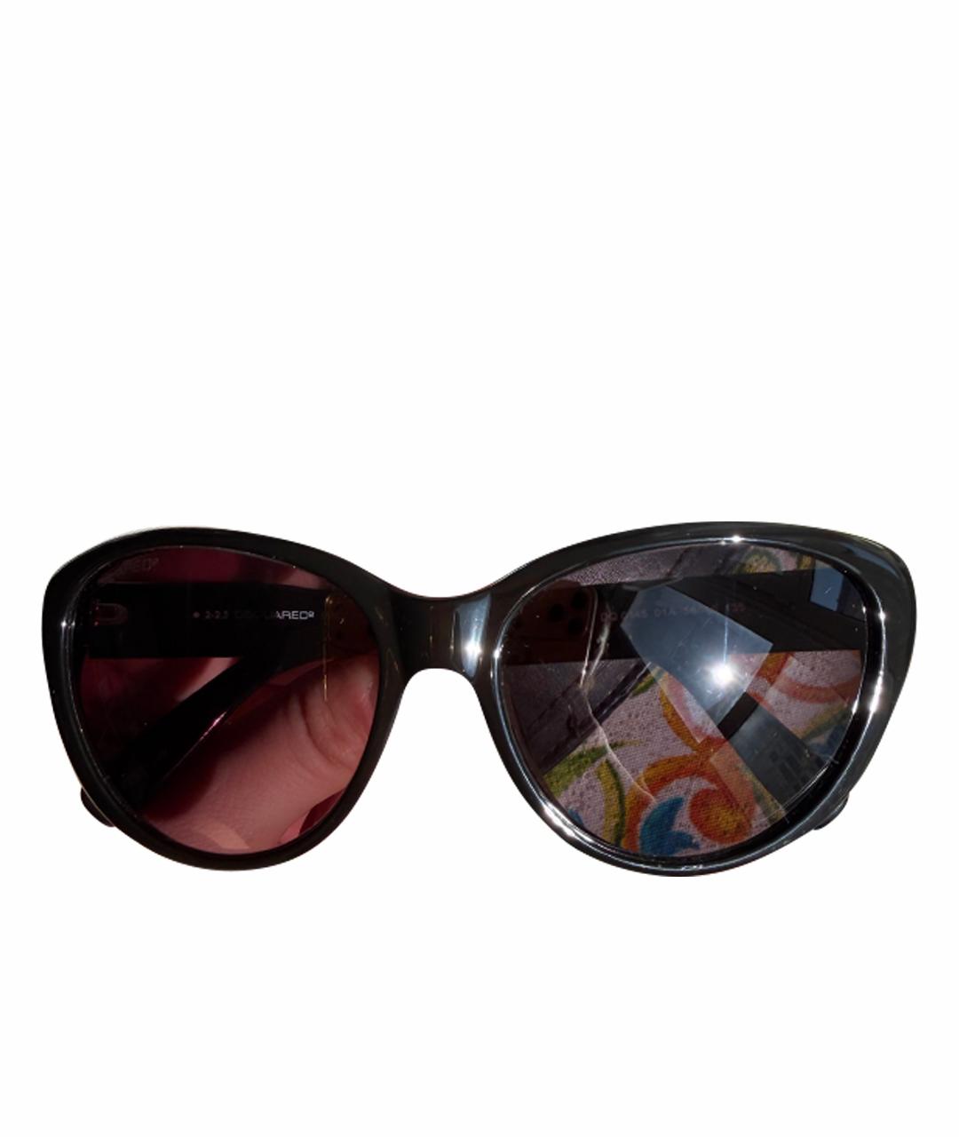 DSQUARED2 Черные пластиковые солнцезащитные очки, фото 1