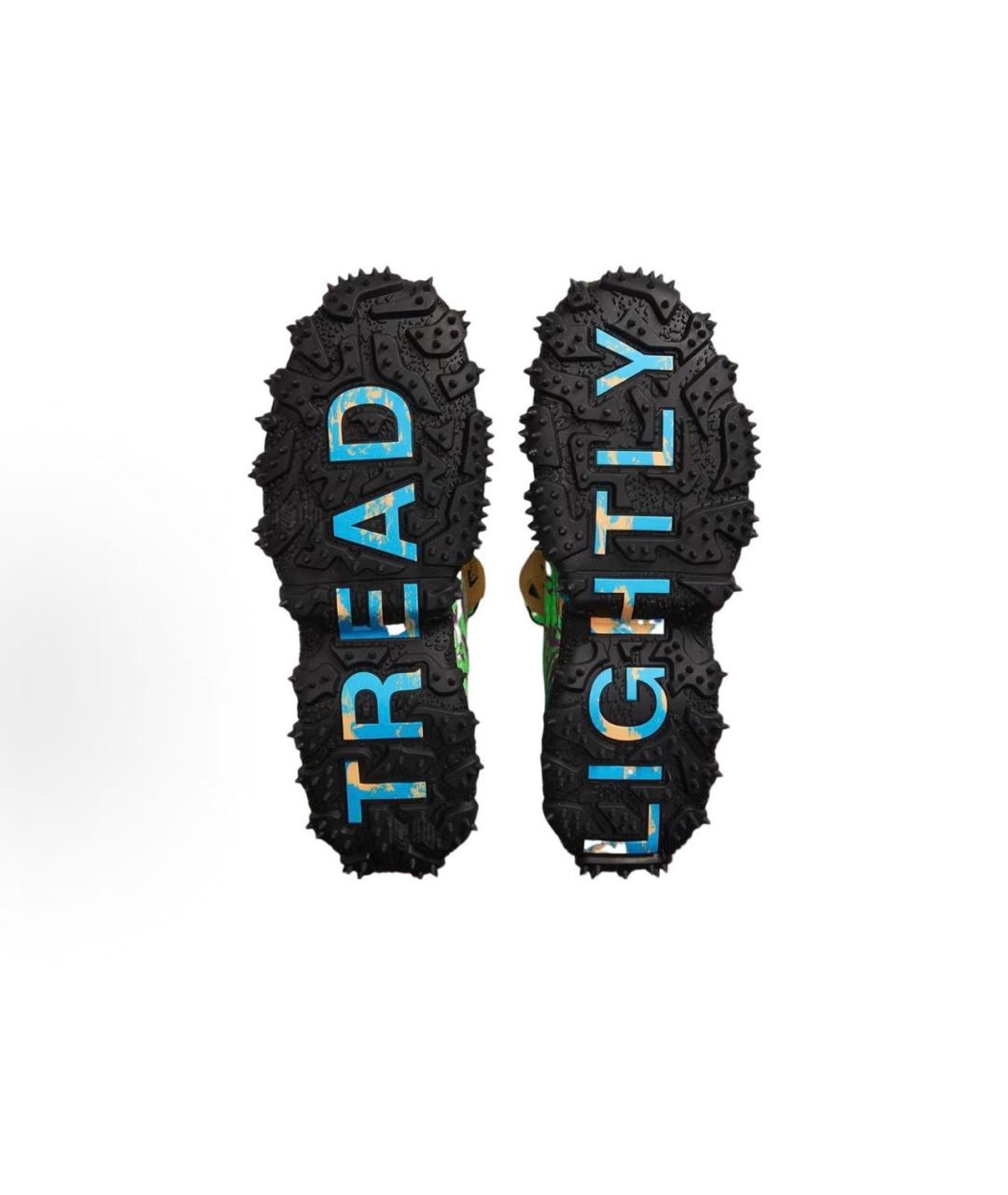 NIKE X OFF-WHITE Коричневые замшевые низкие кроссовки / кеды, фото 6