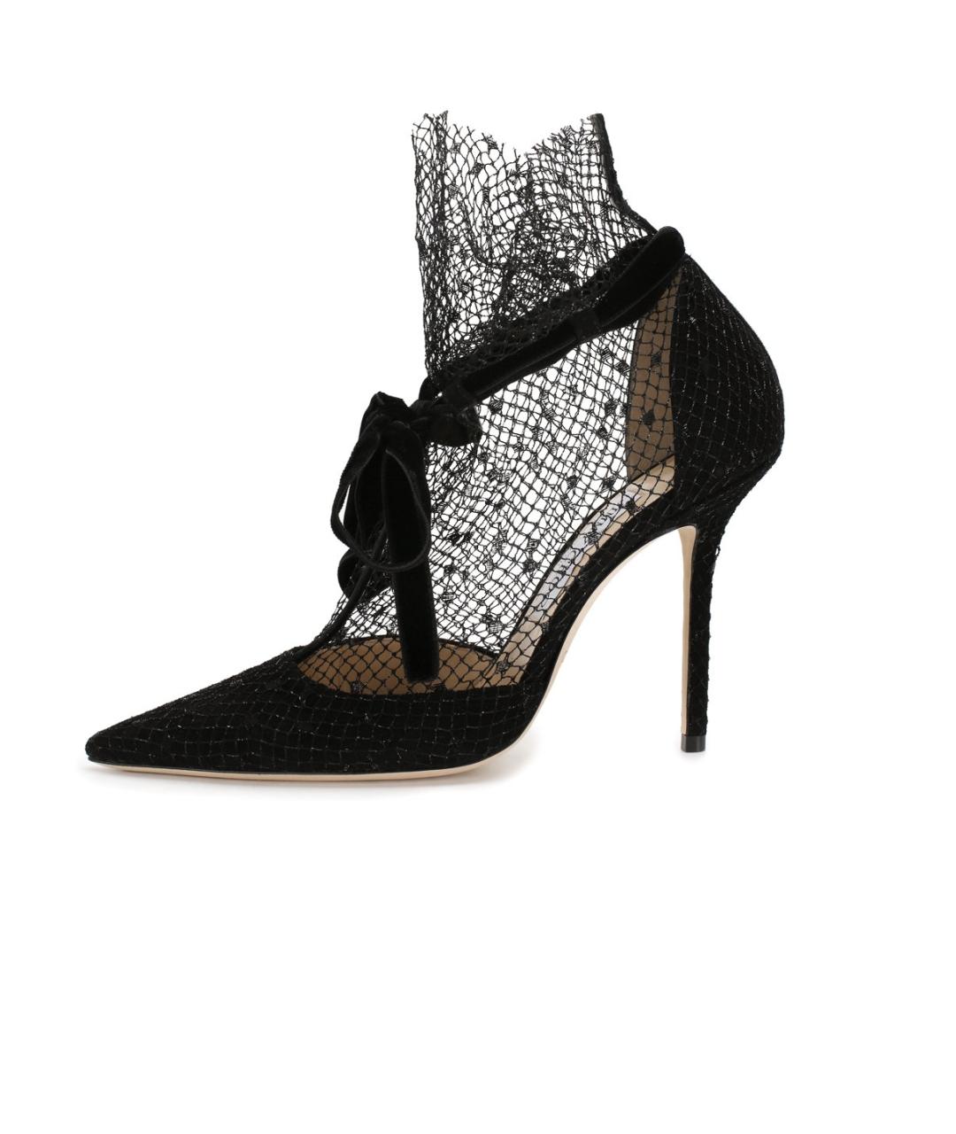 JIMMY CHOO Черные замшевые туфли, фото 5