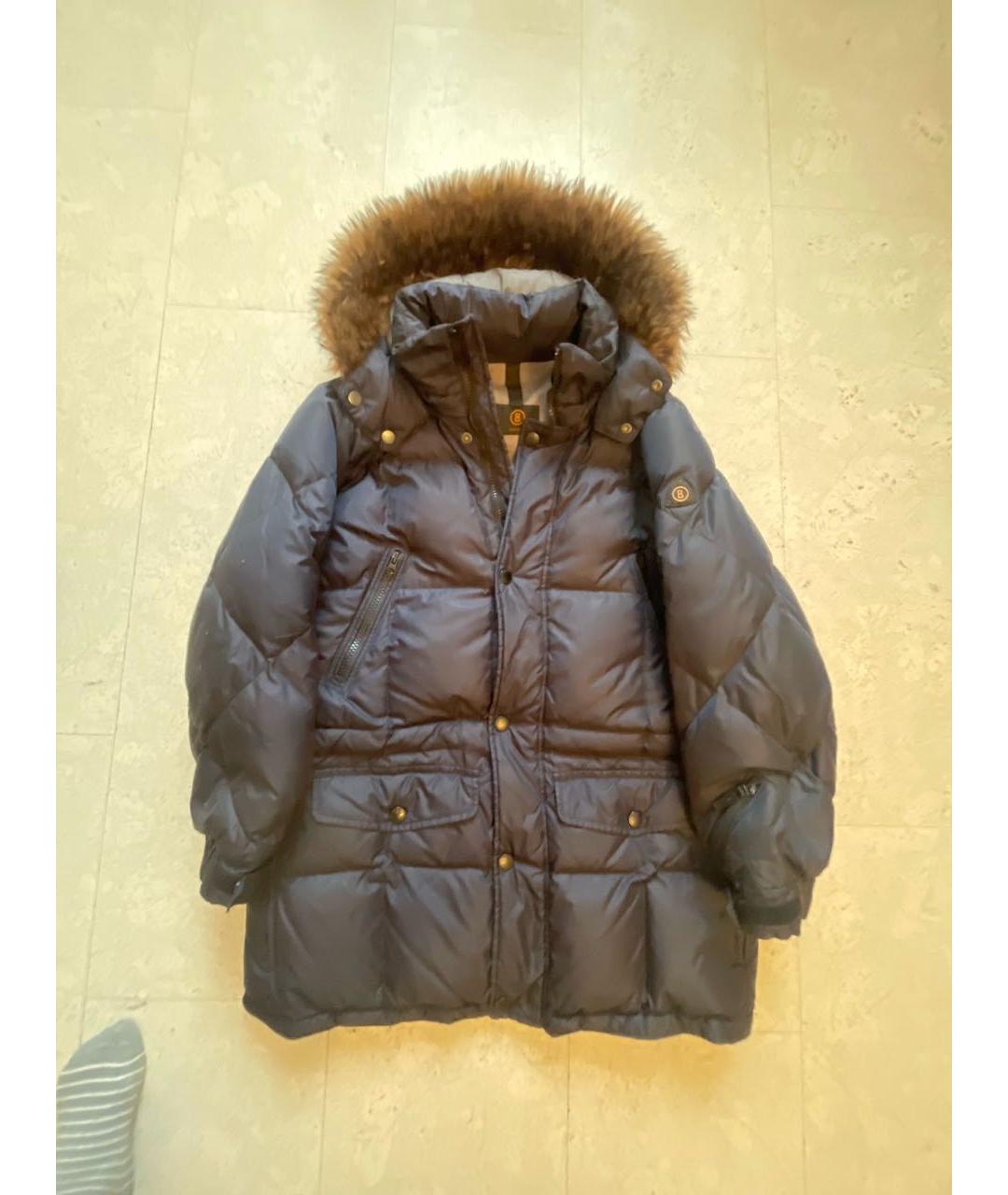 BOGNER Темно-синий полиэстеровый пуховик, фото 5