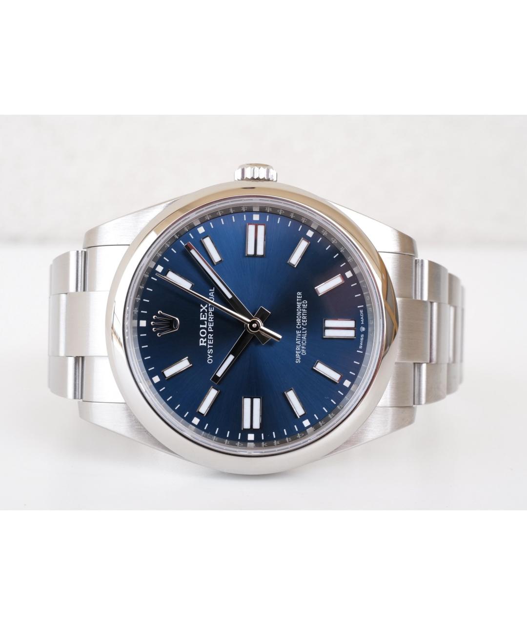 ROLEX Синие металлические часы, фото 3