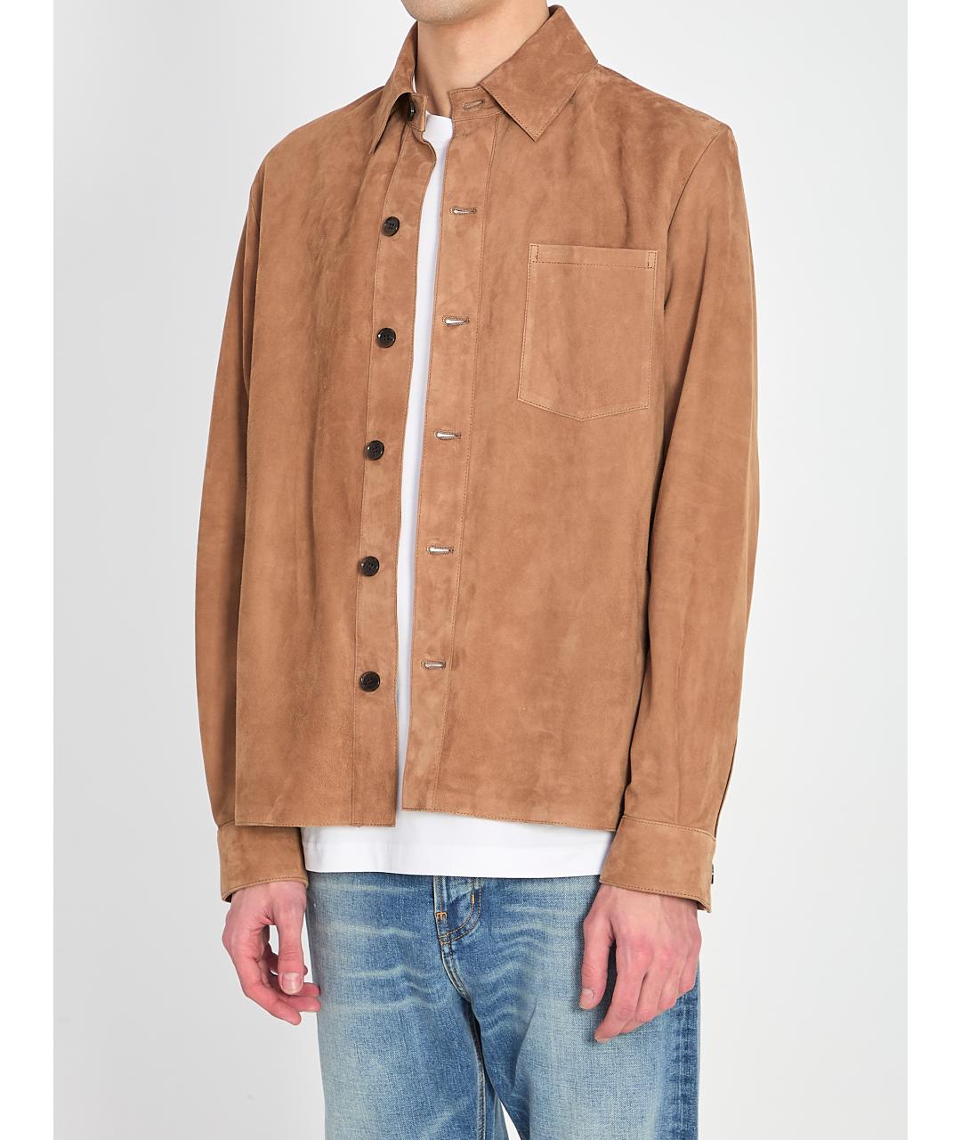 ARMA Коричневая кожаная куртка, фото 3