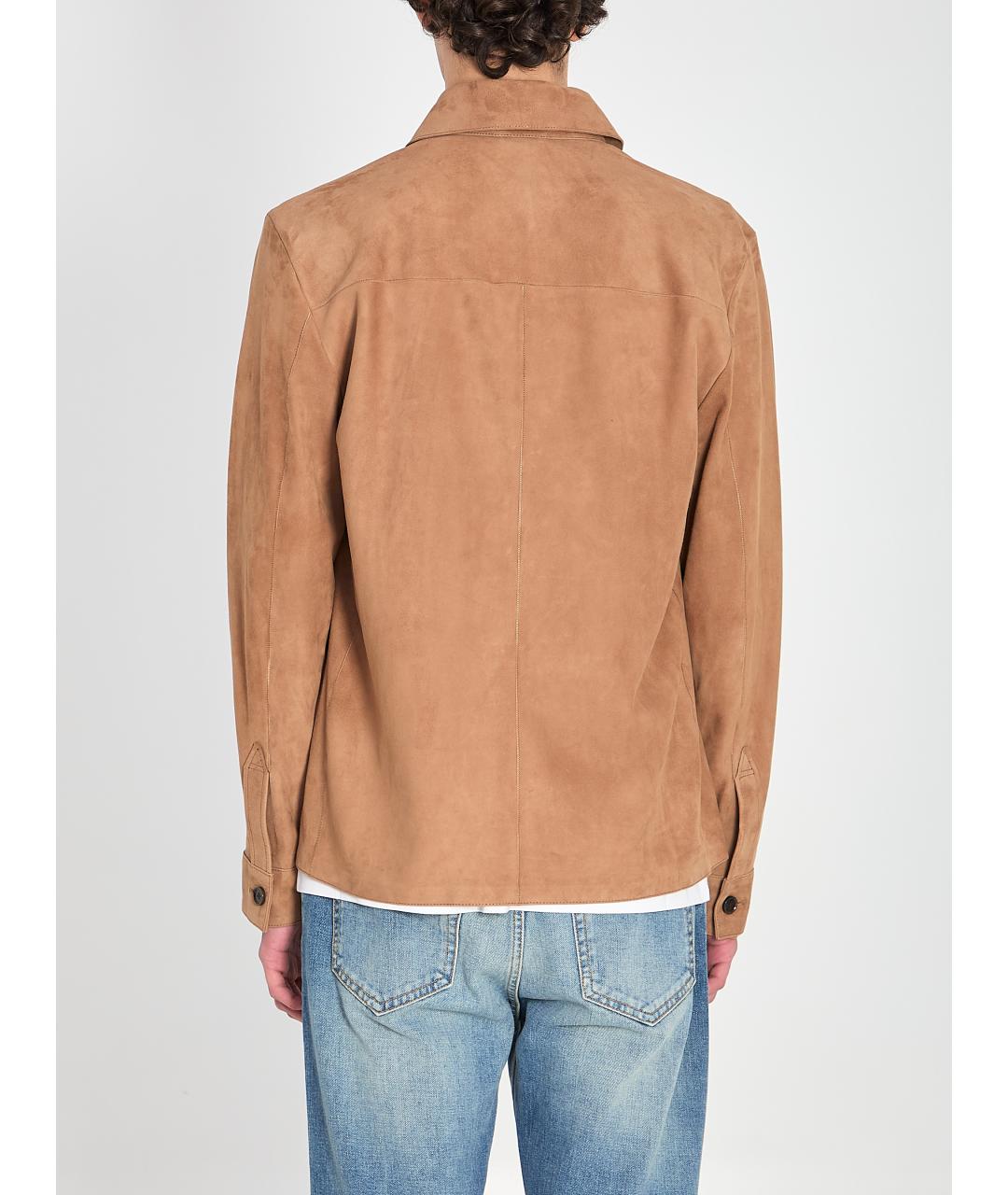 ARMA Коричневая кожаная куртка, фото 5