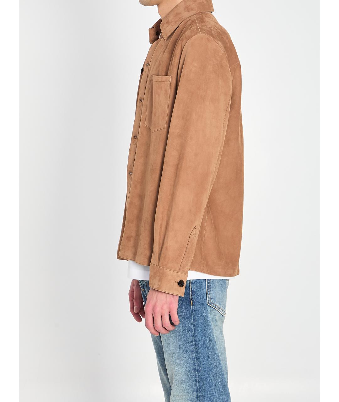 ARMA Коричневая кожаная куртка, фото 4