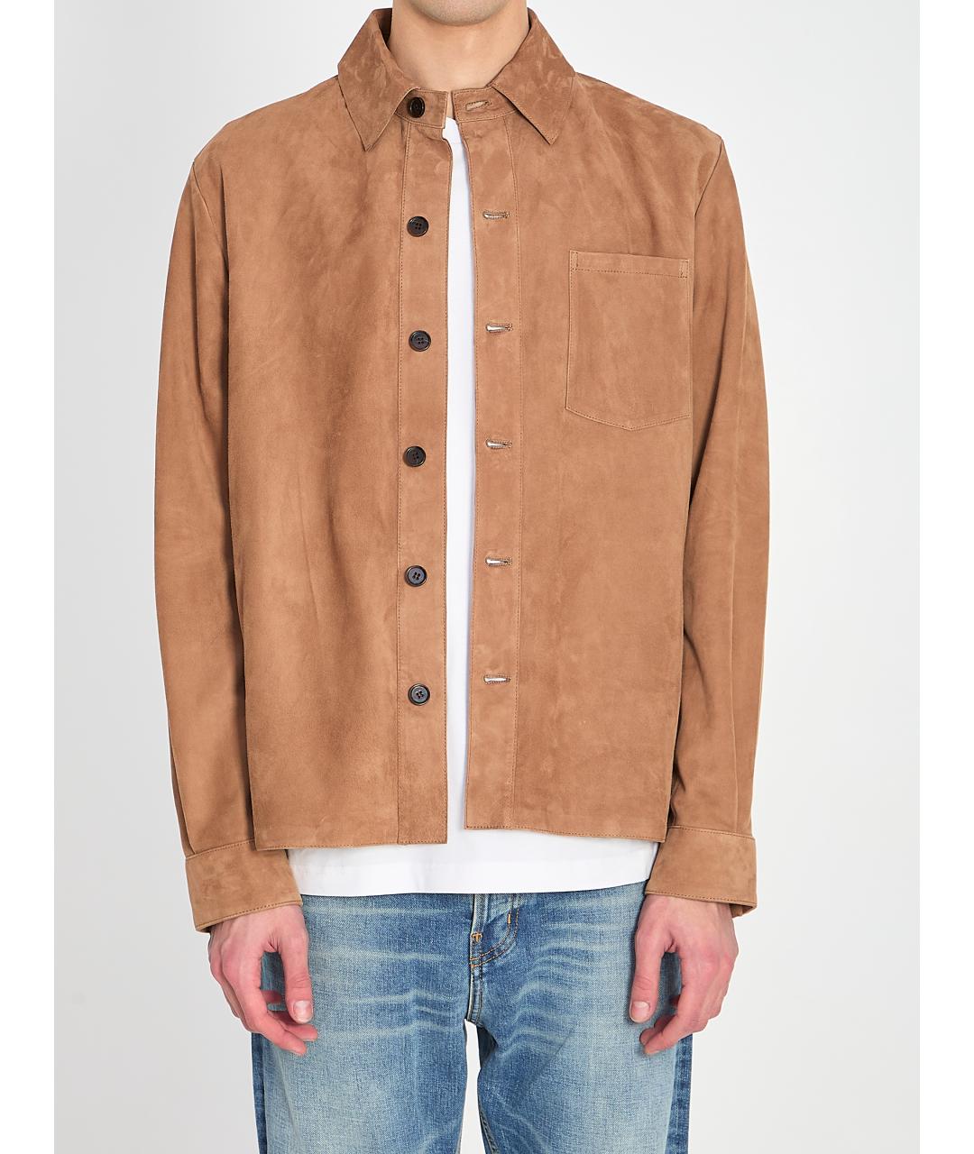 ARMA Коричневая кожаная куртка, фото 2