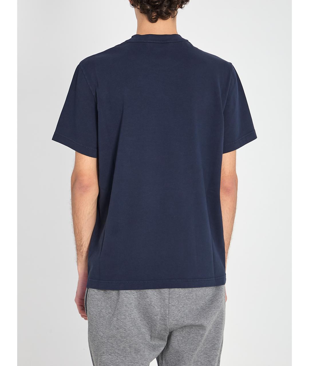 MONCLER Синяя хлопковая футболка, фото 3