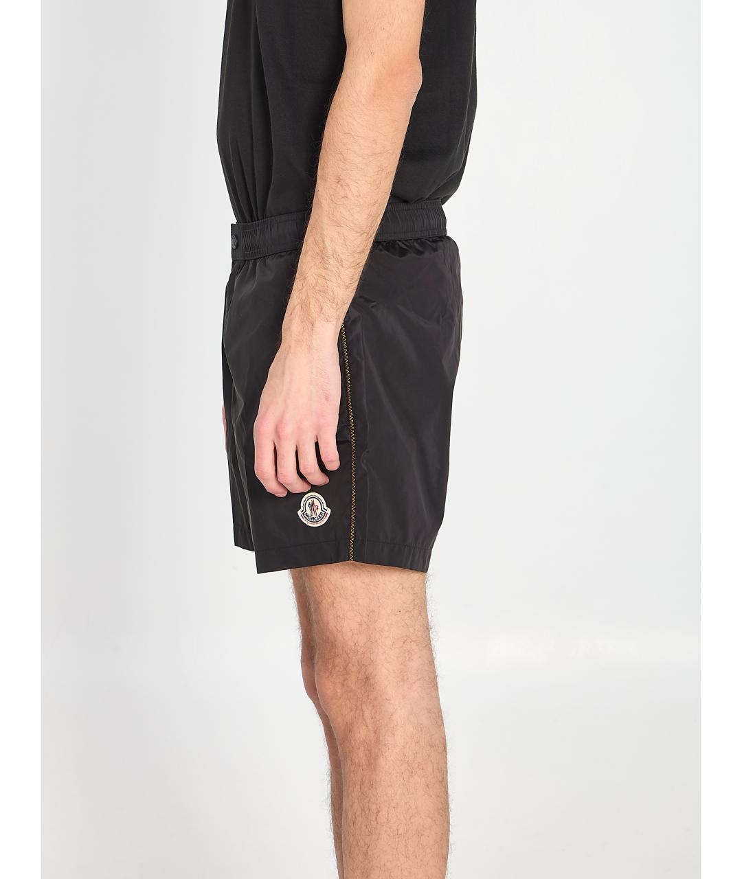 MONCLER Черные полиамидовые плавки, фото 3