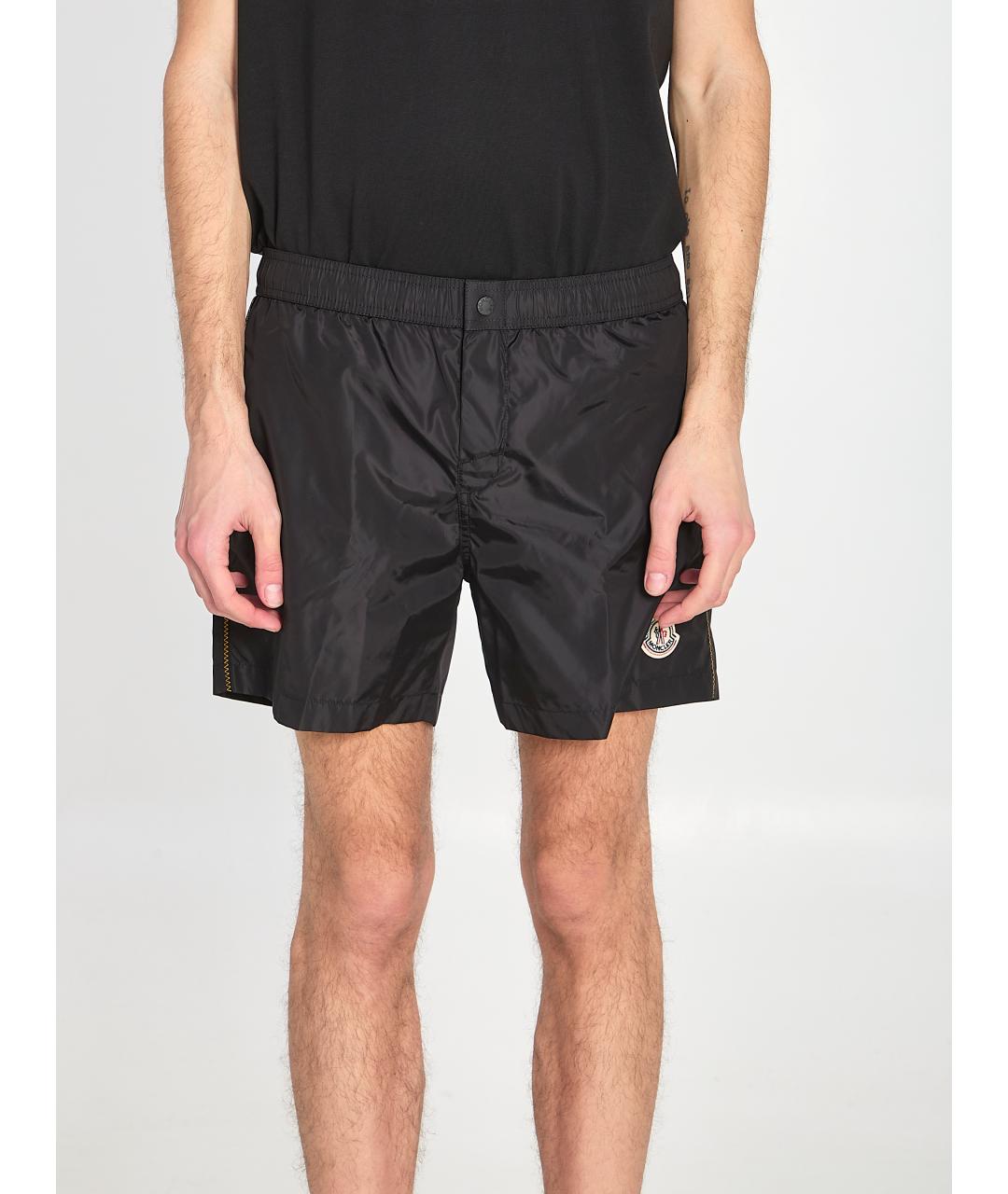 MONCLER Черные полиамидовые плавки, фото 5