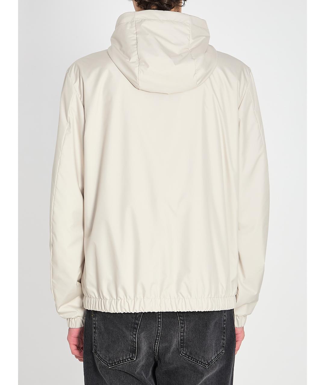 MONCLER Бежевая полиэстеровая куртка, фото 5