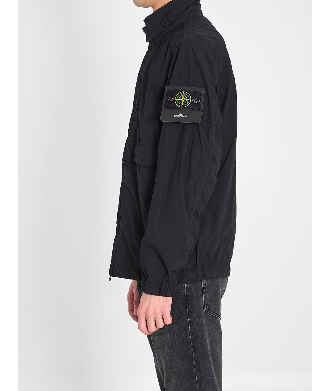 STONE ISLAND Черная полиамидовая куртка, фото 3