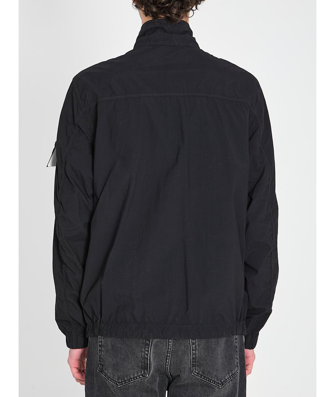 STONE ISLAND Черная полиамидовая куртка, фото 4