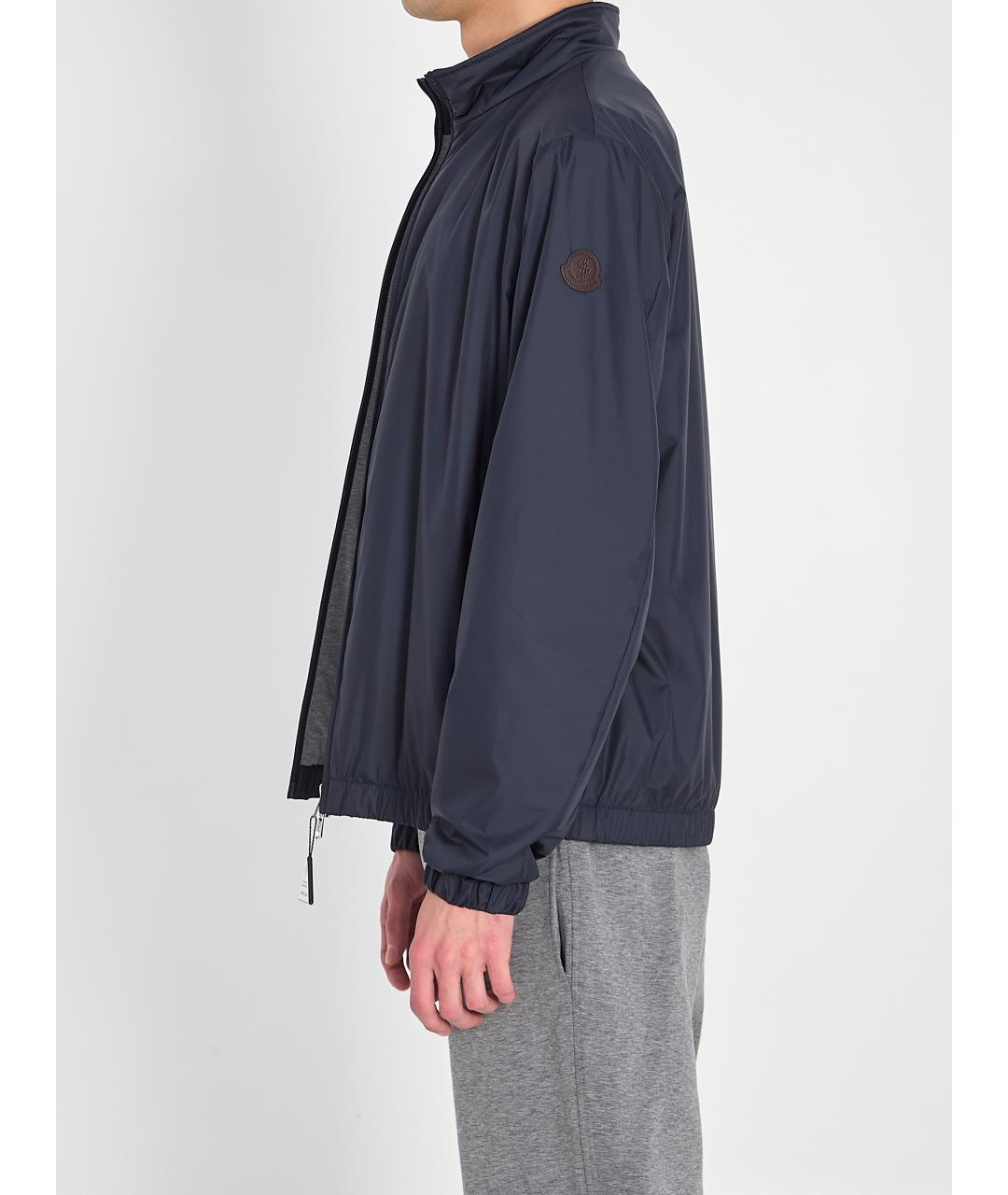 MONCLER Синяя полиамидовая куртка, фото 4