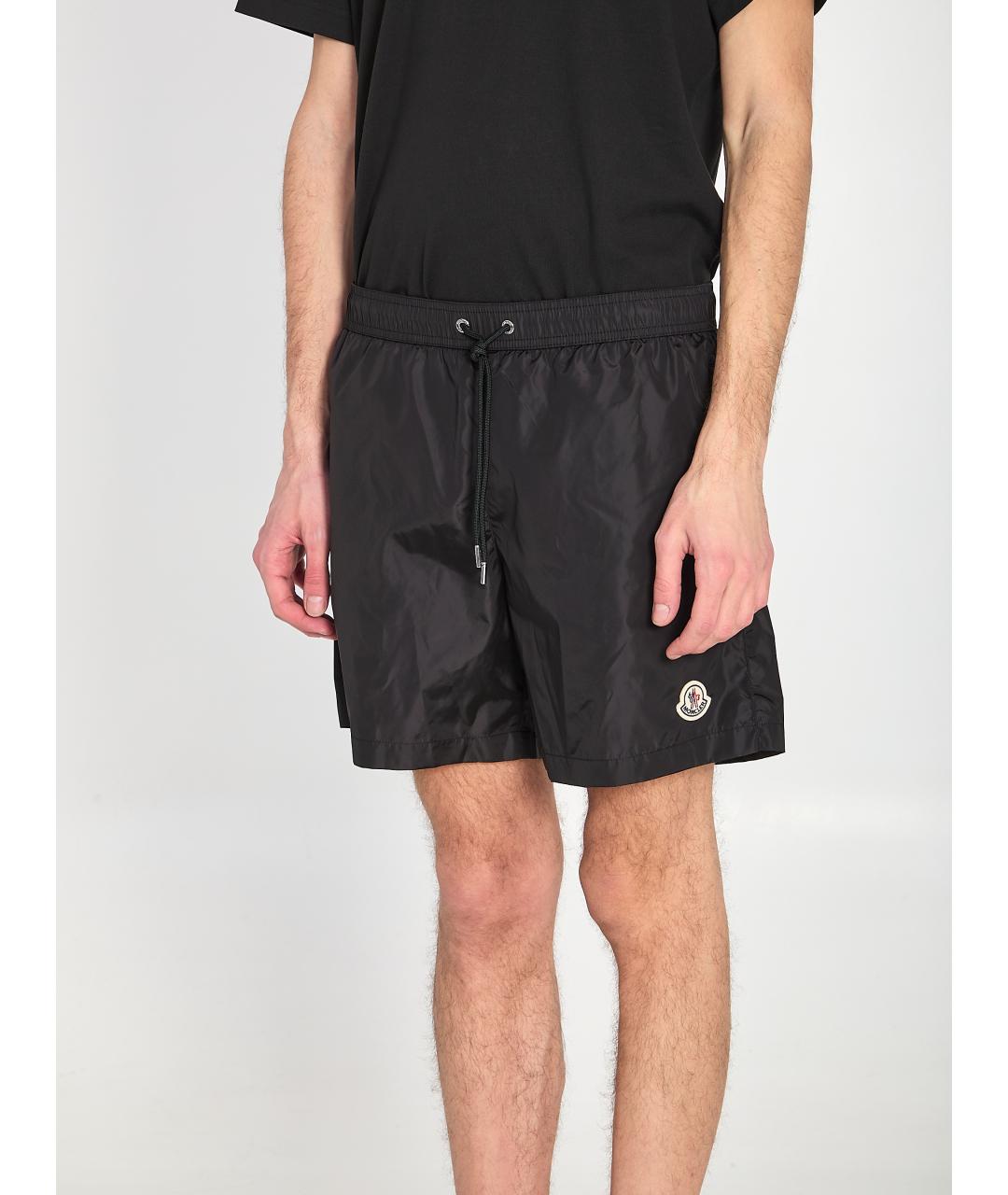 MONCLER Черные полиамидовые плавки, фото 2